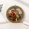 Кръгли икони с декоративна рамка